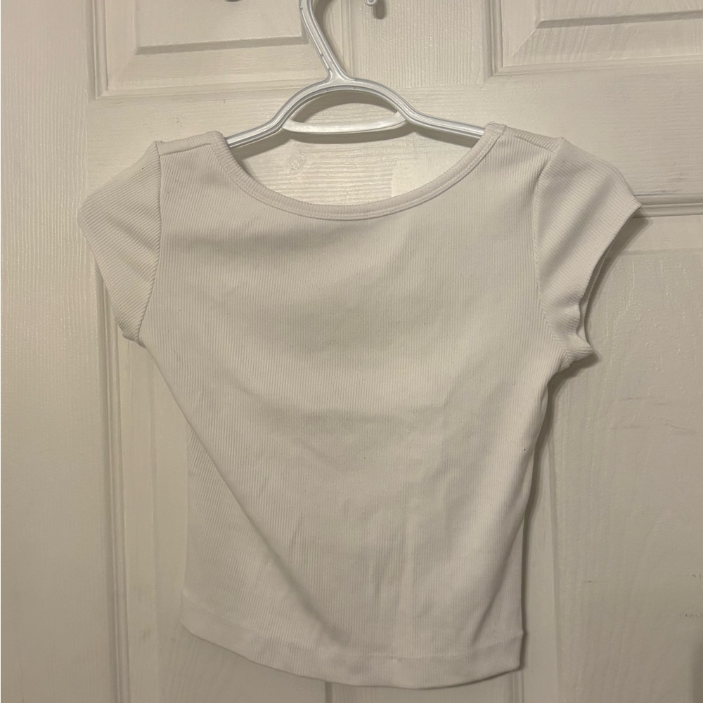 Dynamite White Short Sleeve Tee